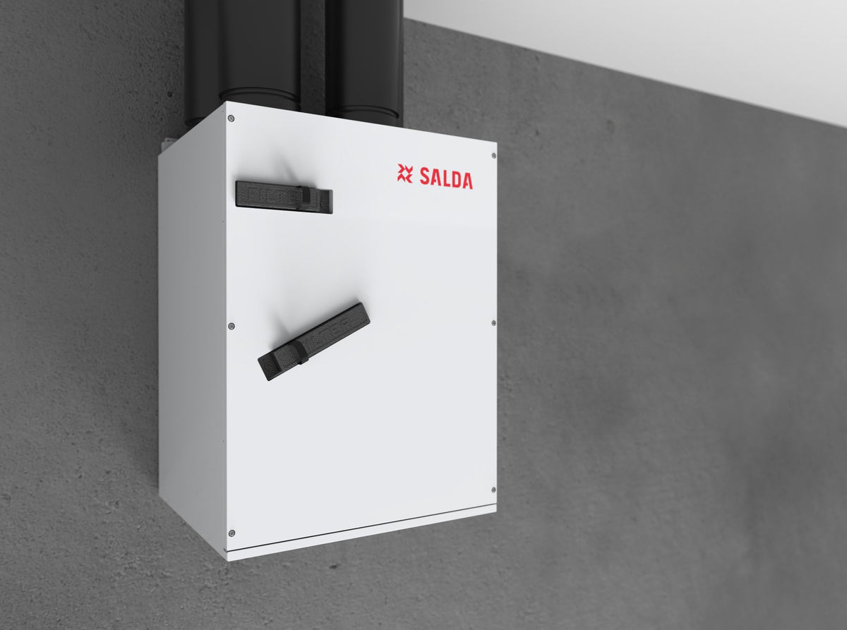 Unitate de ventilație Salda Smarty montată pe perete