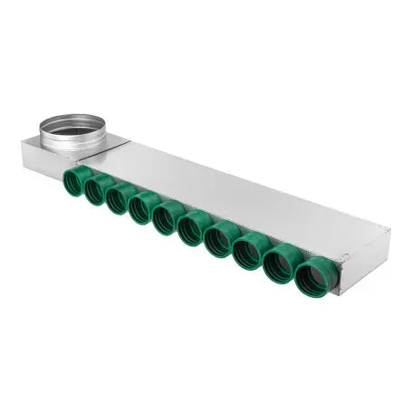 Distribuitor plat Ø160 pentru tuburi Ø75 mm – 6, 8, 10 sau 12 ieșiri