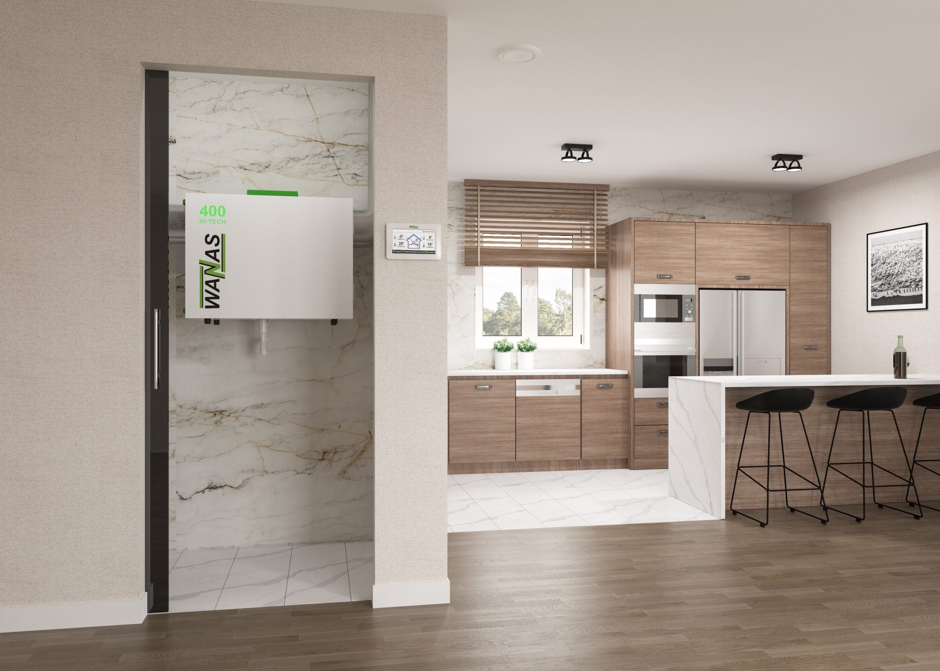 WANAS 400 H HI-TECH - sistem de ventilație cu recuperare de căldură - Smartvent.ro Baia Mare