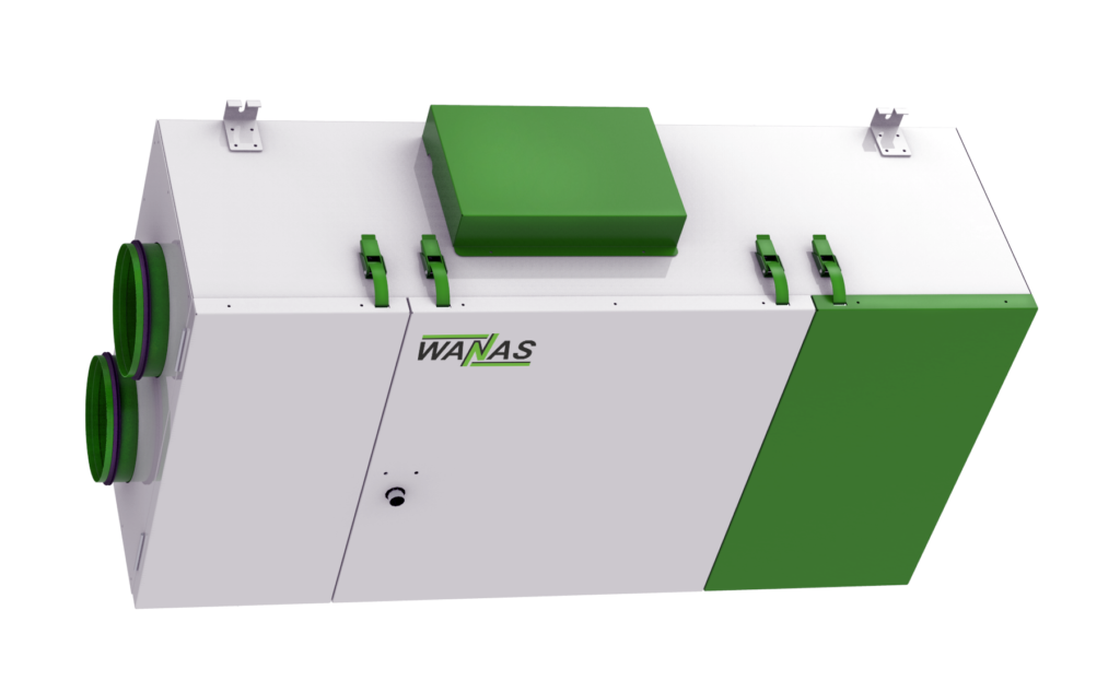 WANAS 545 XF E - detaliu - sistem de ventilație cu recuperare de căldură - Smartvent.ro Baia Mare