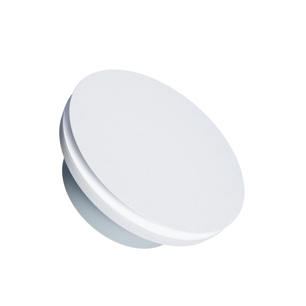 anemostat rotund 125 mm alb mat stock foto