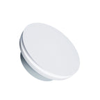 anemostat rotund 125 mm alb mat stock foto