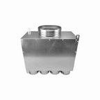 Cutie distributie liniar 8×75 / Ø160 vedere racord principal si racorduri pentru tub flexibil sistem de ventilatie