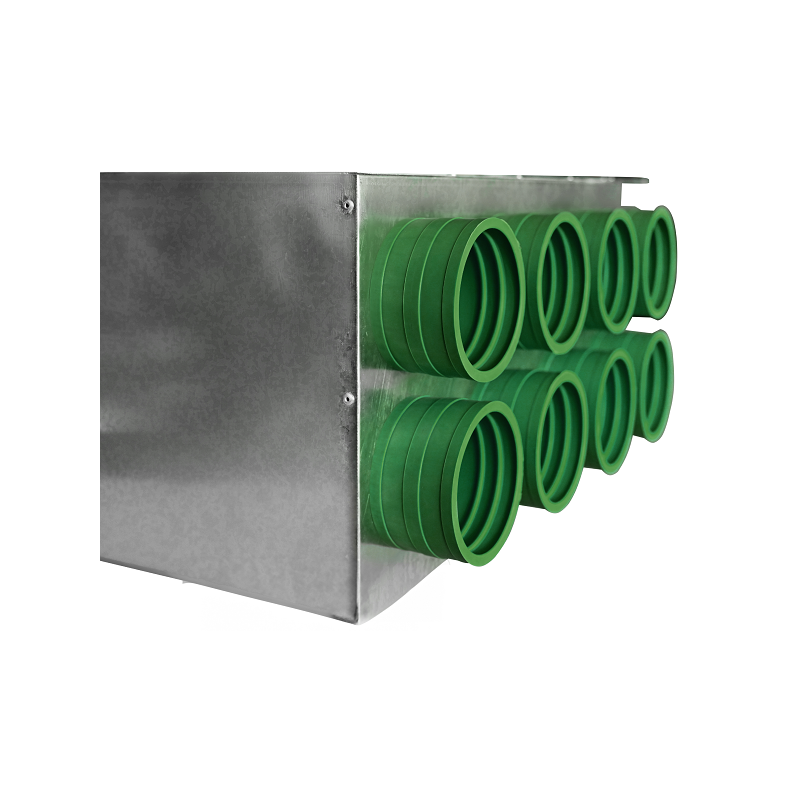 distribuitor din otel iesiri din caucic verde dimensiuni 8x75x200
