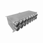Distribuitorul liniar 16×75 / Ø200 vedere laterala racord pentru tub flexibil