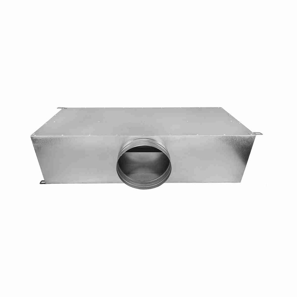 Distribuitorul liniar 16×75 / Ø200 vedere racord principal 200