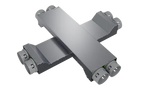 doua element de trecere pentru evitarea coliziunilor INOX Ø75 mm