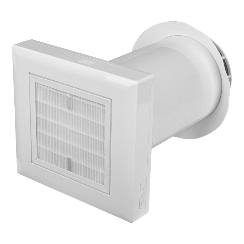 Filtru G4 recuperator de caldura descentralizat Smartvent vedere lateral grilaj tub - ventilator cu recuperare de căldură | heat recovery ventilator - Smartvent.ro Baia Mare
