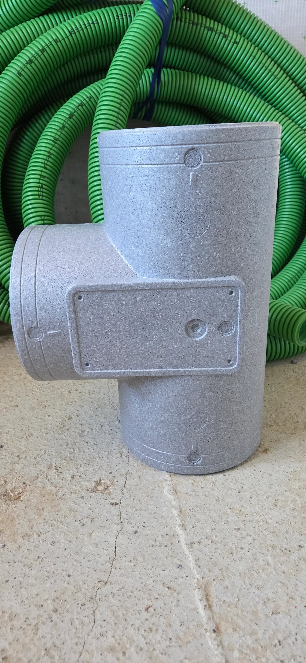 teu universal gri fara clapeta din eps vedere lateral poza reala apartine smartvent romania