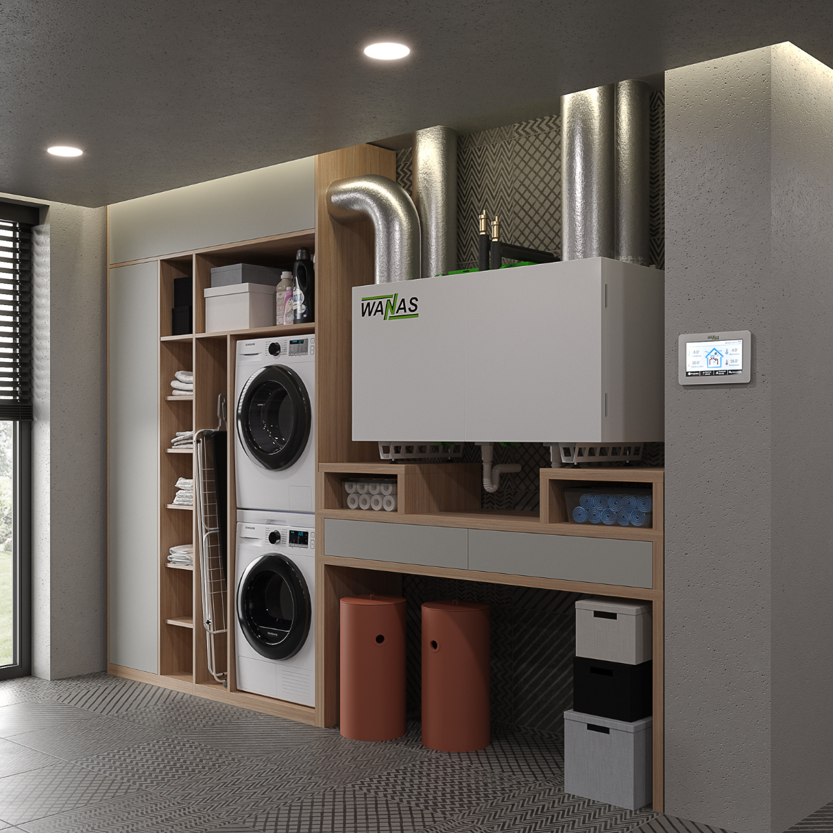 WANAS COMBO 430 V - sistem de ventilație cu recuperare de căldură - Smartvent.ro Baia Mare