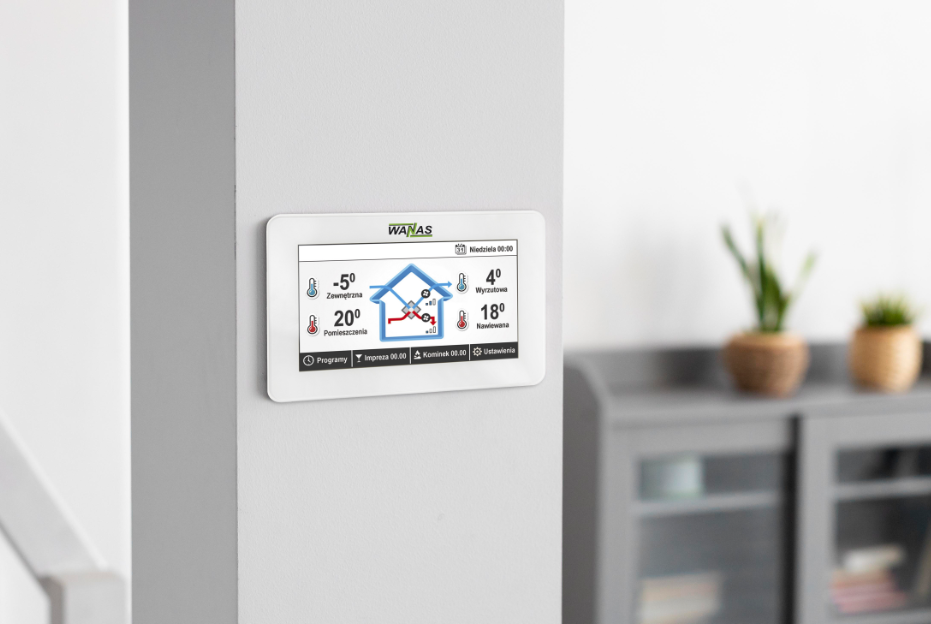 panou de conrol smart wanas - sistem de ventilație cu recuperare de căldură - Smartvent.ro Baia Mare