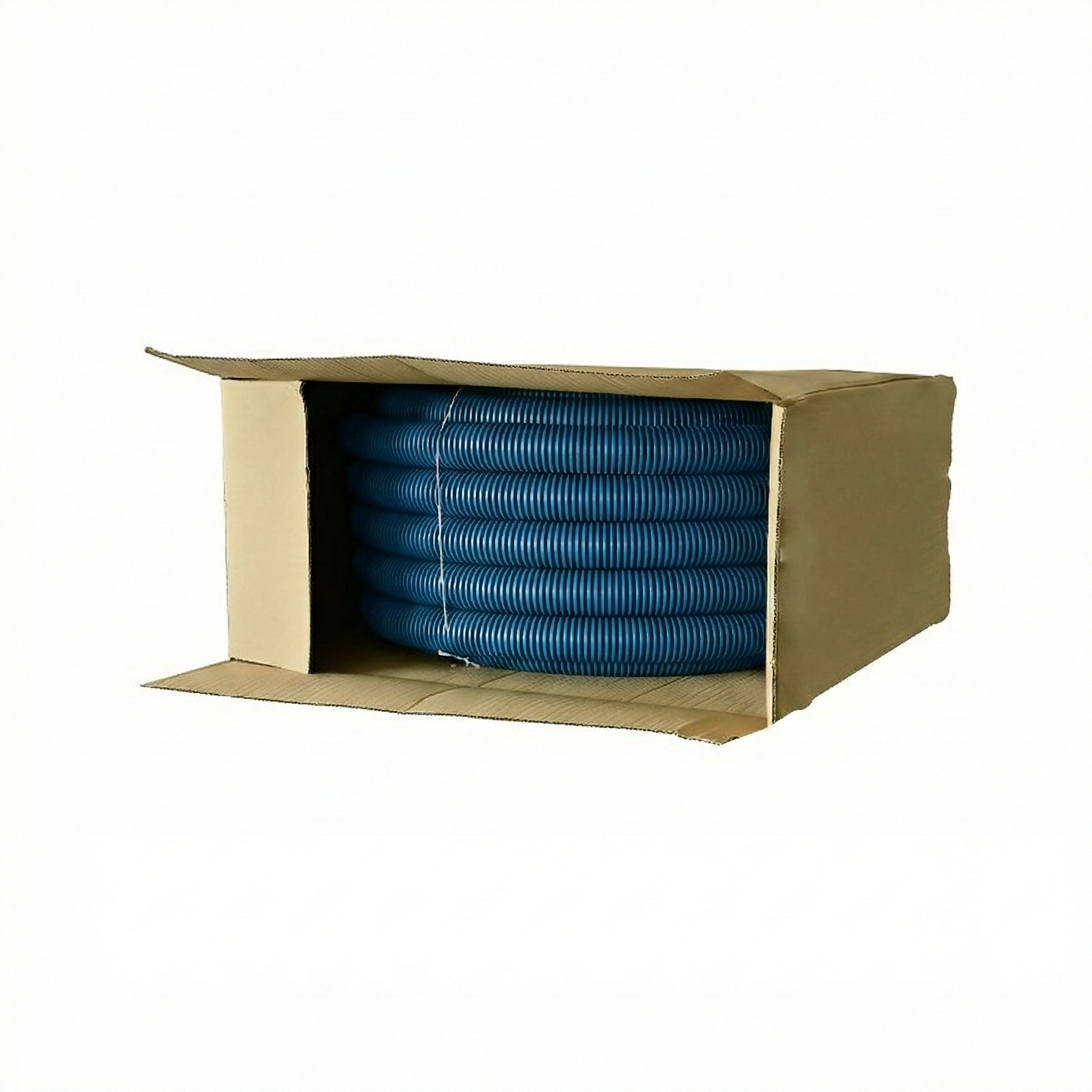 un colant de tub flexibil albastru smartvent in cutie de carton - ventilator cu recuperare de căldură | heat recovery ventilator - Smartvent.ro Baia Mare