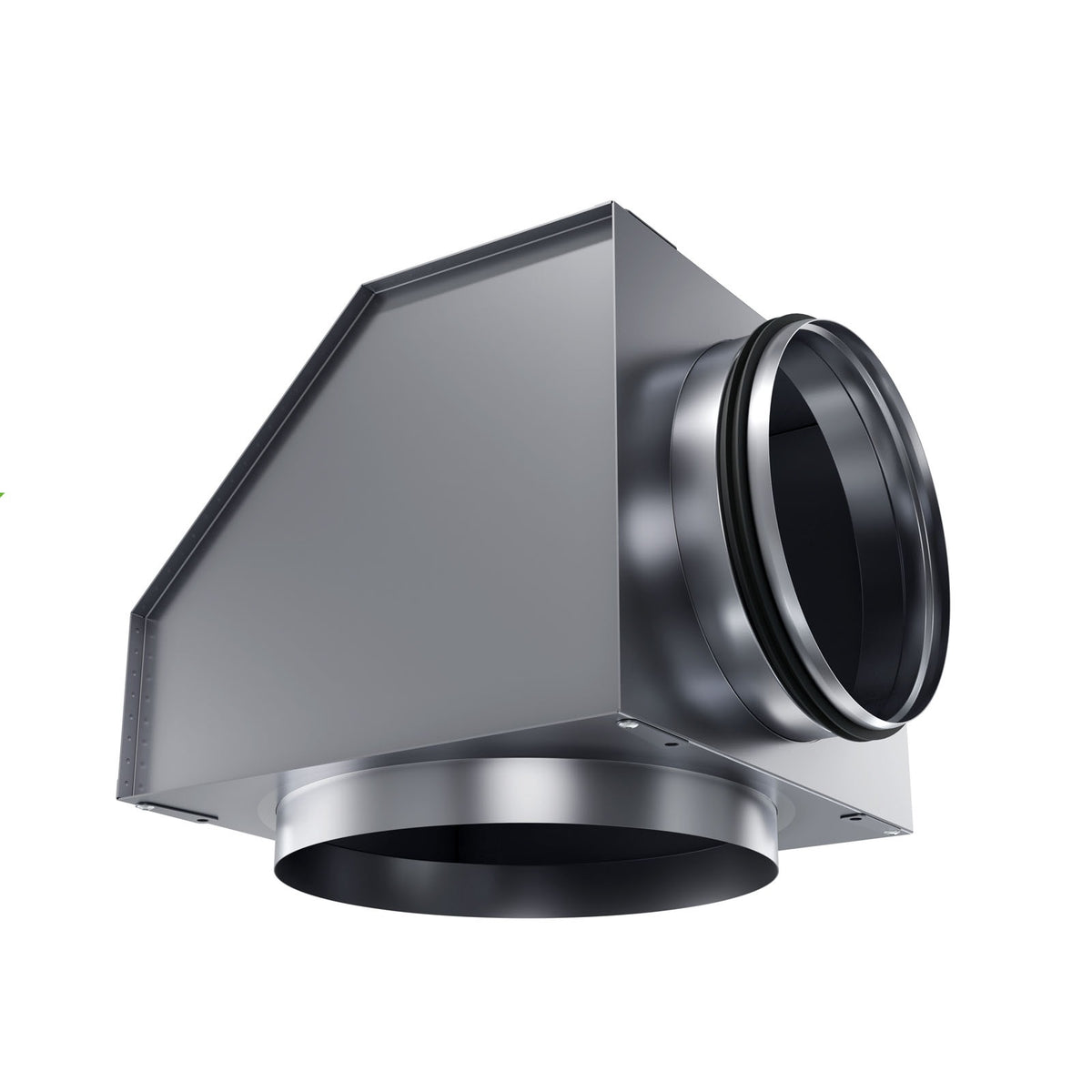 Cutie de racord la 90° pentru grilaj exterior în streașină, inox - sistem de ventilație cu recuperare de căldură - Smartvent.ro Baia Mare