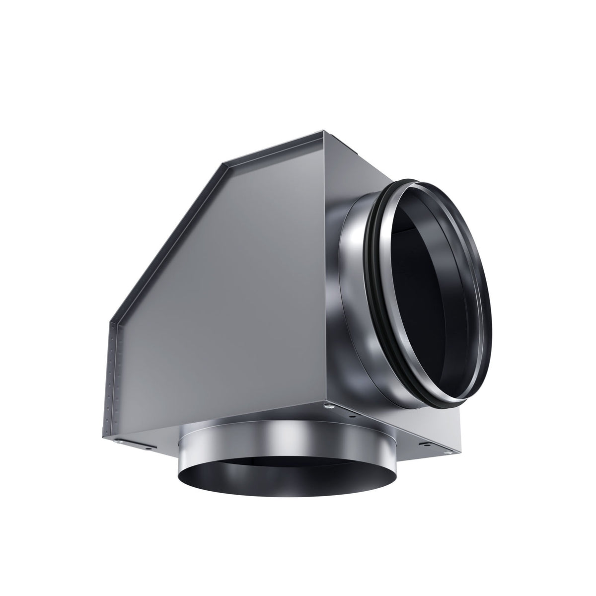 Cutie de racord la 90° pentru grilaj exterior în streașină, inox - sistem de ventilație cu recuperare de căldură - Smartvent.ro Baia Mare