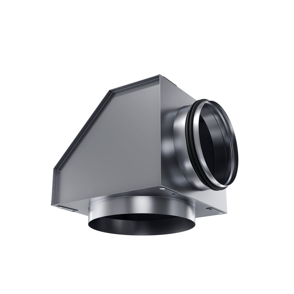 Cutie de racord la 90° pentru grilaj exterior în streașină, inox - sistem de ventilație cu recuperare de căldură - Smartvent.ro Baia Mare