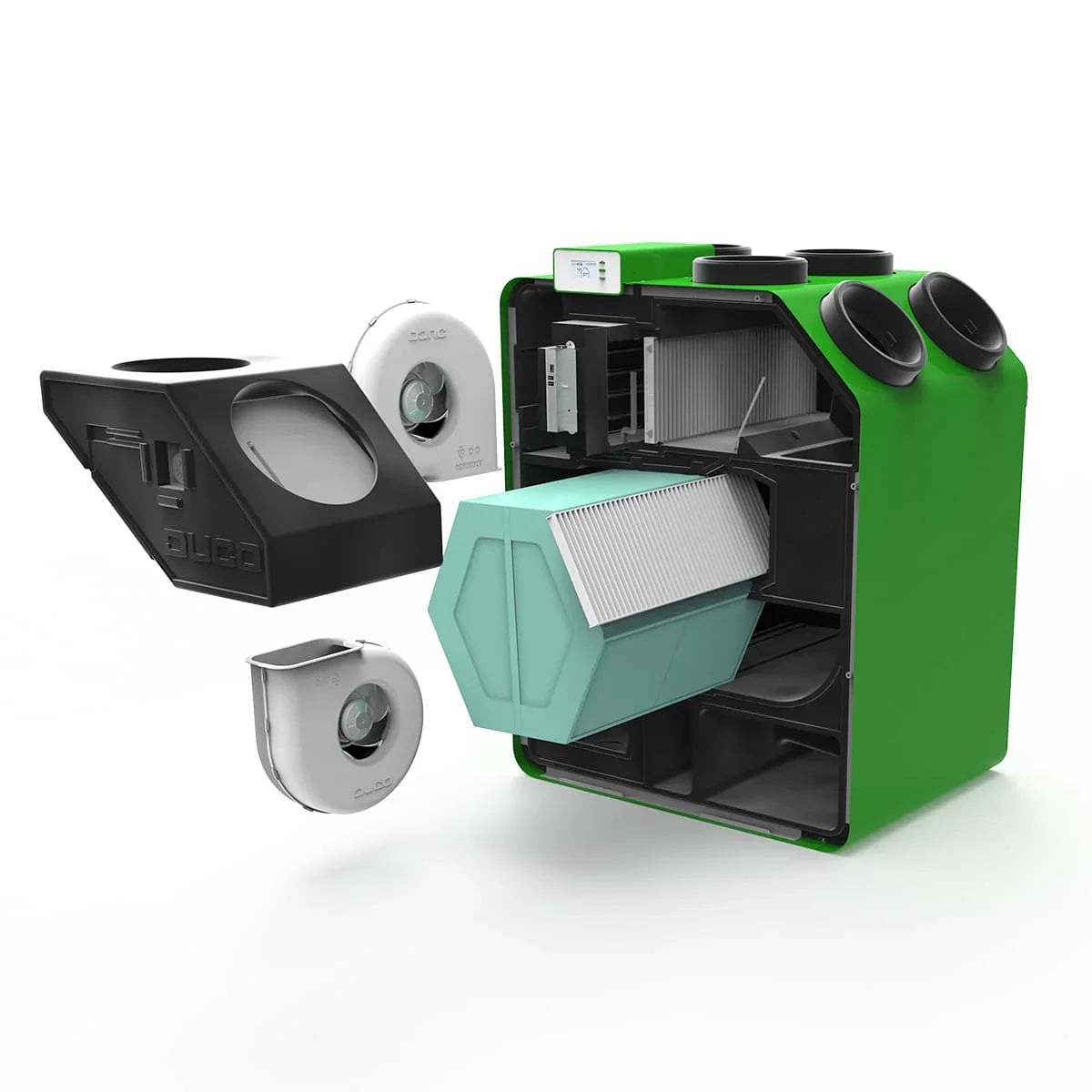 detalii tehnice ducobox energy preium motor, filtre, recuperator de caldura - sistem de ventilație cu recuperare de căldură - Smartvent.ro Baia Mare