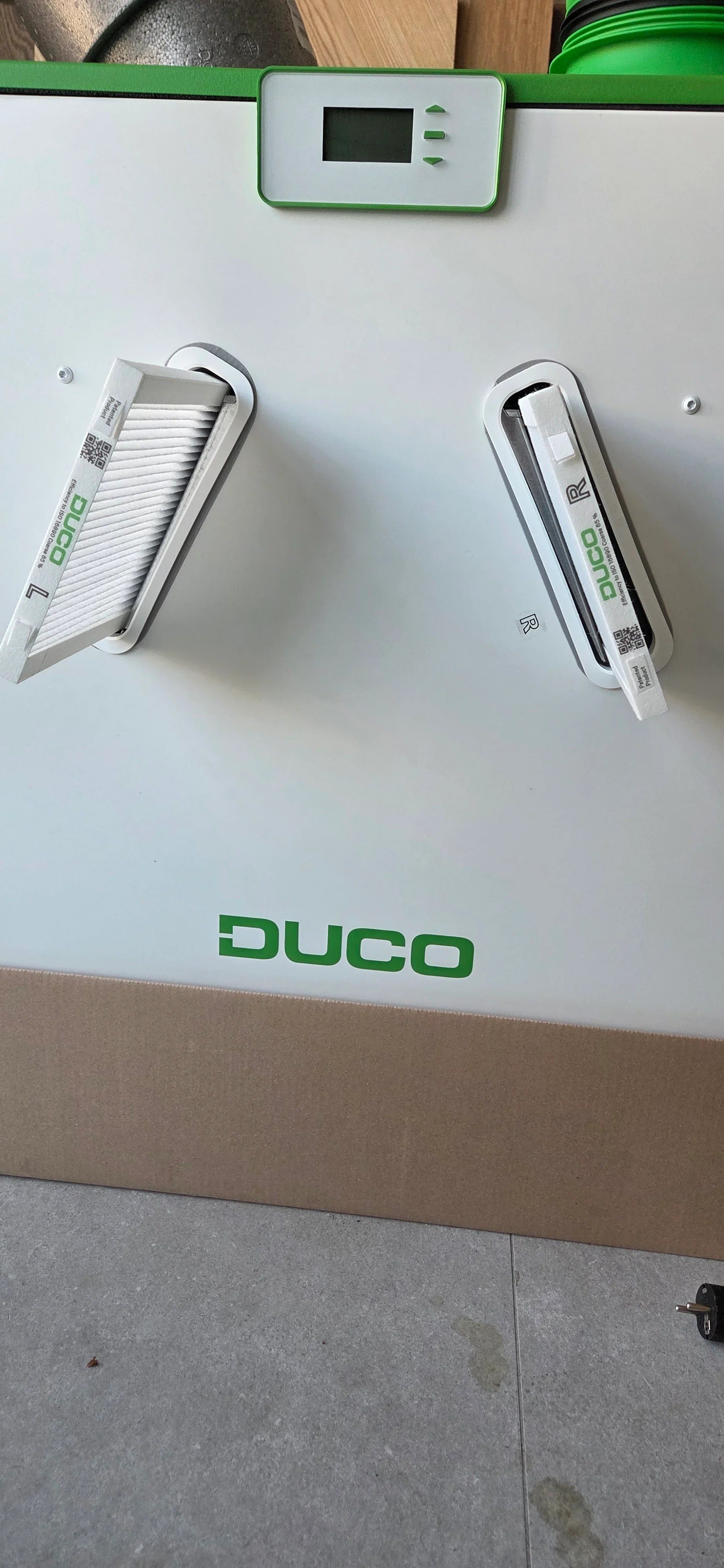 filtru dreapta si stanga in aparat cu recuperator caldura duco - sistem de ventilație cu recuperare de căldură - Smartvent.ro Baia Mare