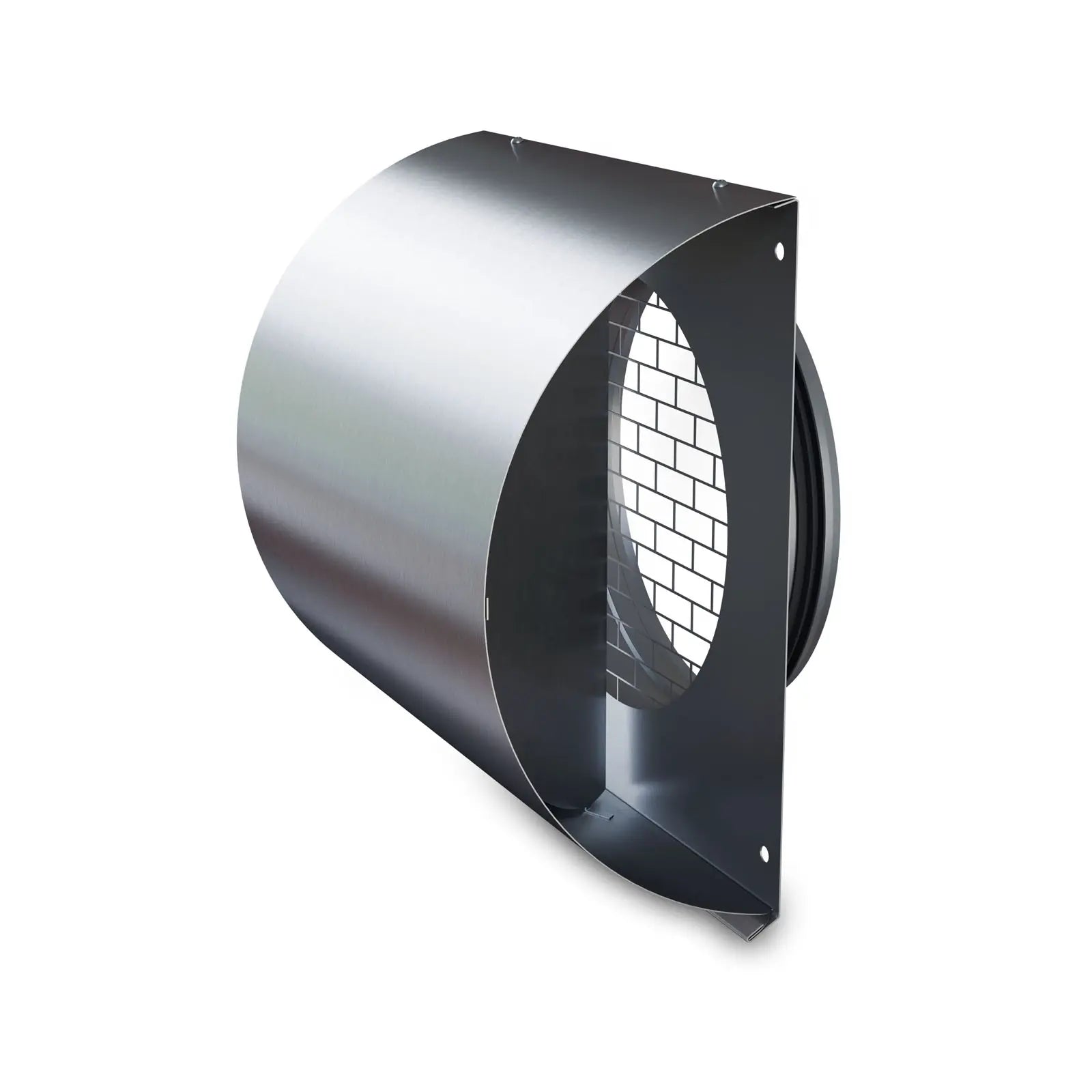 Grilaj exterior de ventilație cu capotă și picurător, inox – Ø160–315 mm - sistem de ventilație cu recuperare de căldură - Smartvent.ro Baia Mare