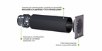 Grilaj exterior de ventilație Ø160 mm – 4 culori, cu sau fără picurător