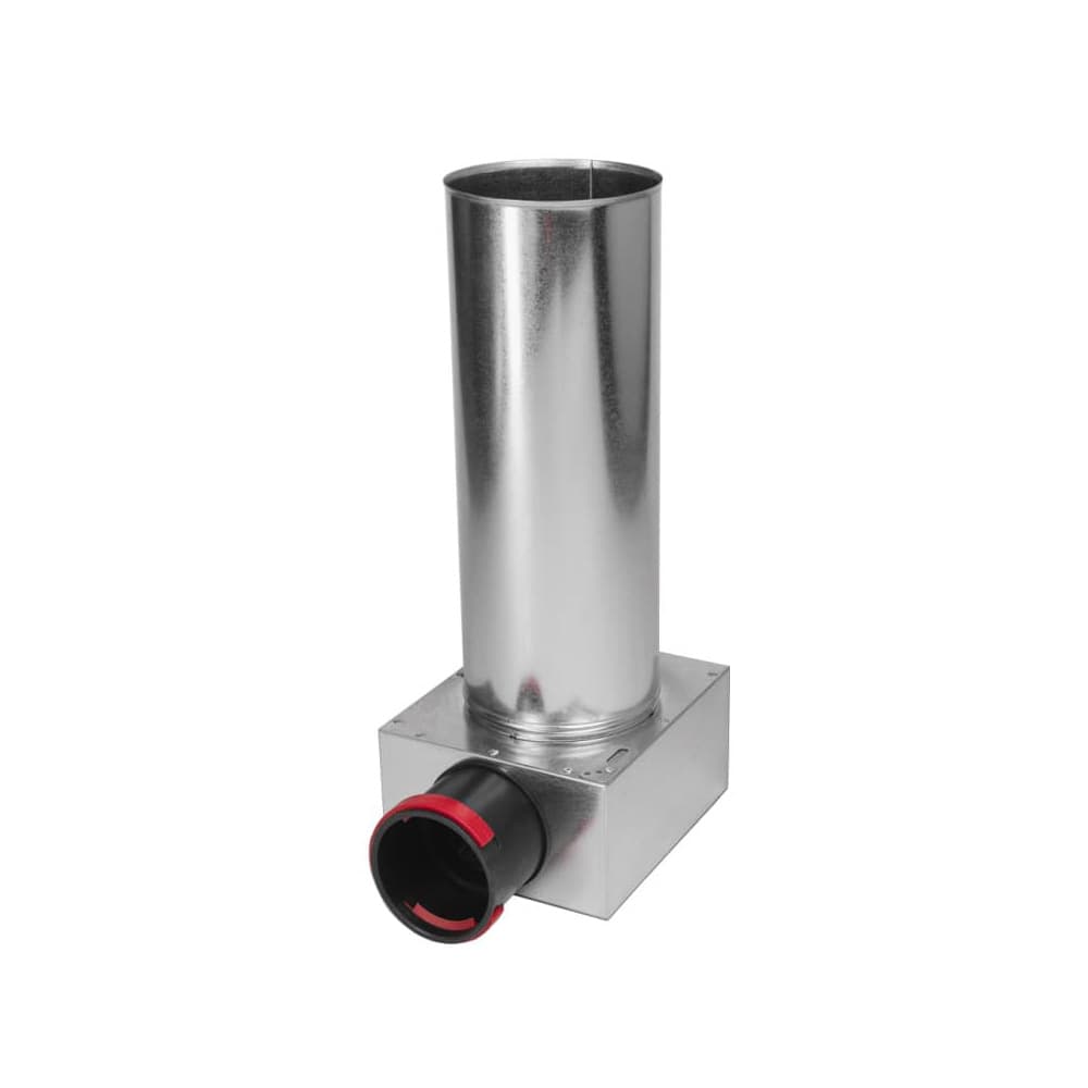 cutie plenum cu o duza vedere lateral - cutie de distribuție sistem ventilație - Smartvent.ro Baia Mare