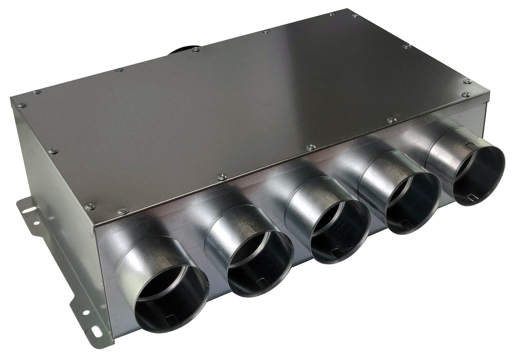 Distribuitor unghiular simplu cu trecere/5  (75-125-5-0) - cutie de distribuție sistem ventilație - Smartvent.ro Baia Mare