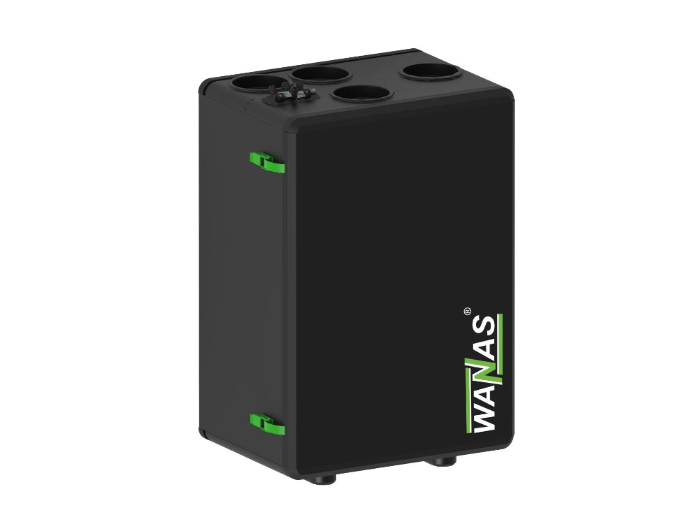centrala de ventilatie cu recuperator de caldura wanas 300V negru - sistem de ventilație cu recuperare de căldură - Smartvent.ro Baia Mare