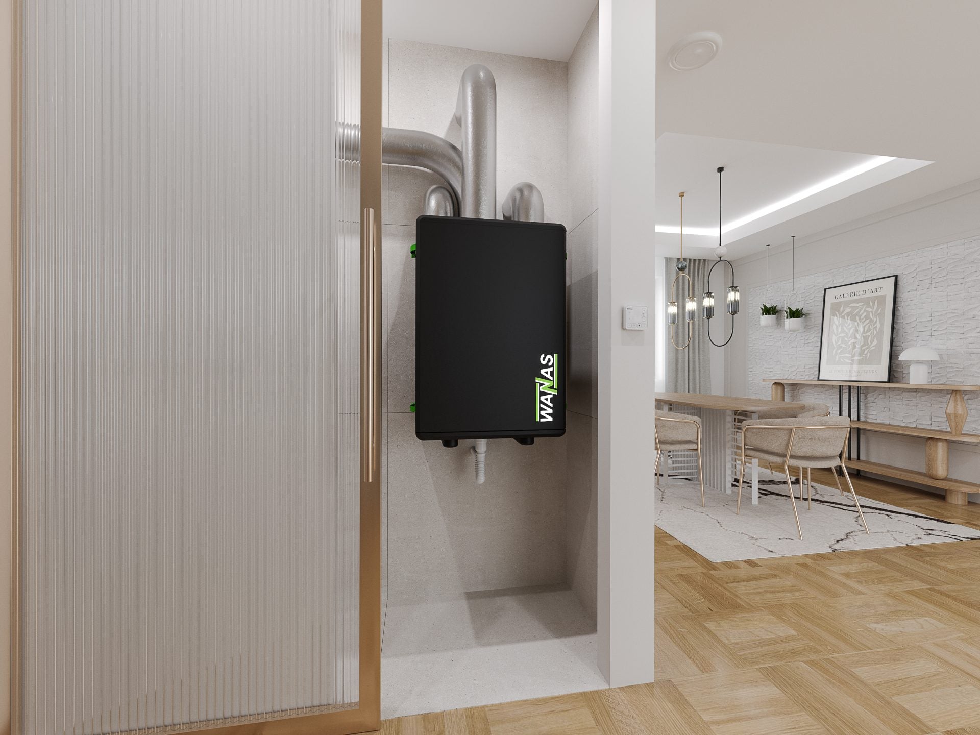 WANAS BLACK 200V XF - sistem de ventilație cu recuperare de căldură - Smartvent.ro Baia Mare