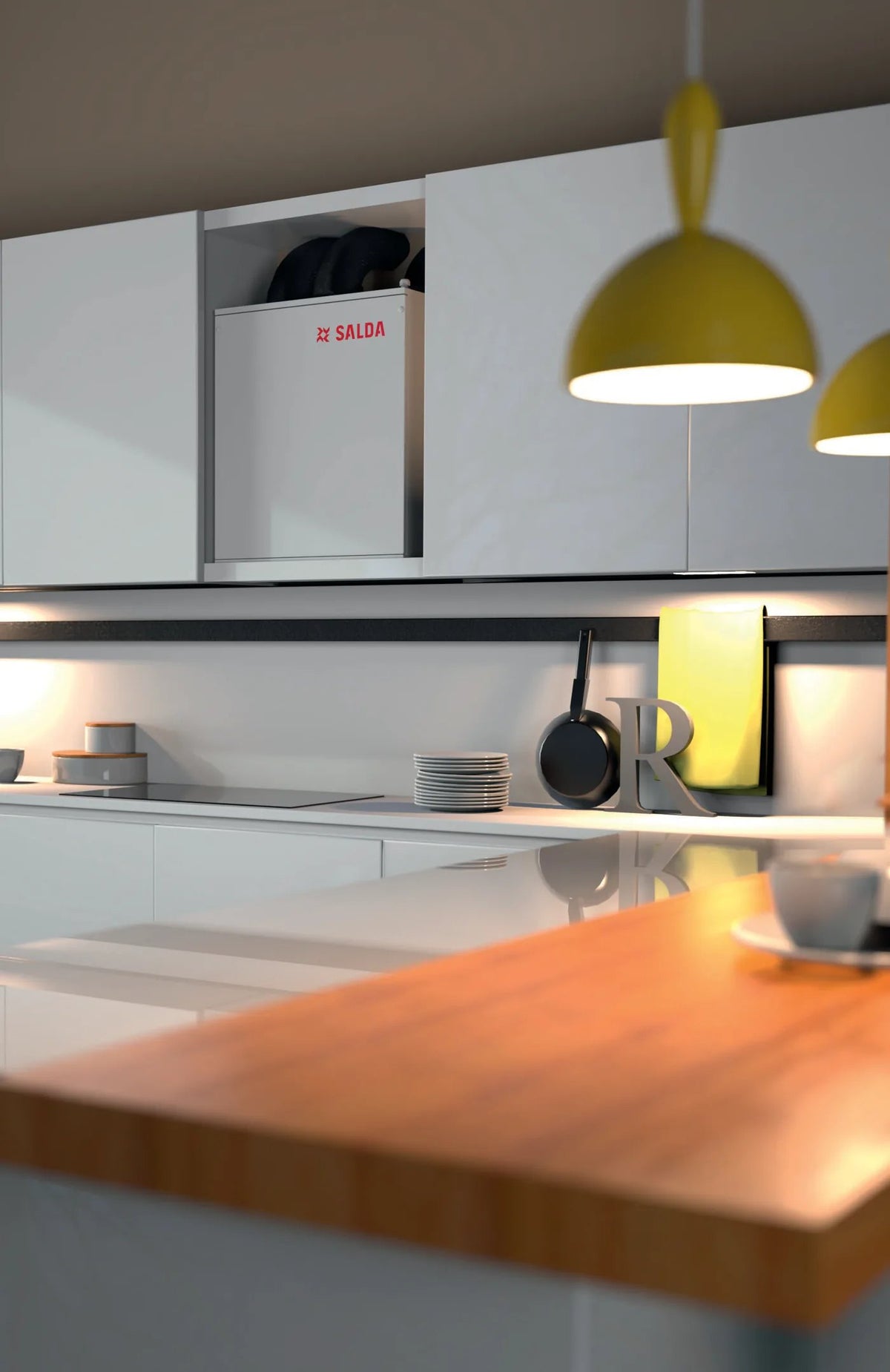 Unitate Salda Smarty integrată într-un corp de mobilier de bucătărie